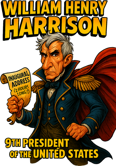 The Presidential Chronicles William Henry Harrison Women's Hoodie