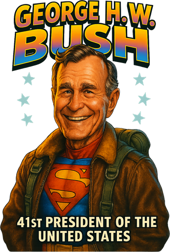 George H.W. Bush The Presidential Chronicles Women's Hoodie