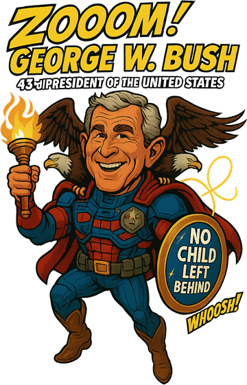 George W. Bush The Presidential Chronicles Kids T-Shirt