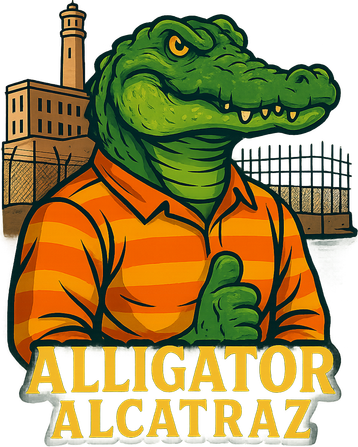 Funny Thumbs Up Alligator Alcatraz Women's Long Sleeve Shirt