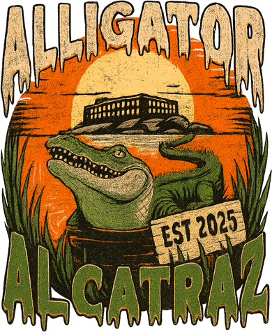Alligator Alcatraz Vintage Gator Est 2025 Women's Long Sleeve Shirt