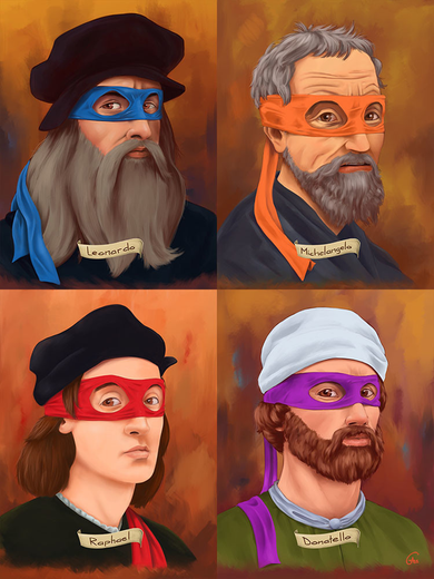 Renaissance Ninjas Doggie Tank