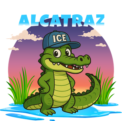 Alligator Alcatraz Sunset Women's Long Sleeve Shirt