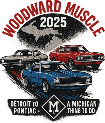 Classic Woodward Muscle 2025 Toddler Hoodie