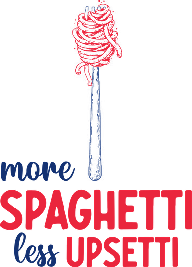 More Spaghetti Less Upsetti Funny Food Meme Women's T-Shirt