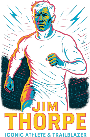 Jim Thorpe Neon Iconic Athlete Hat