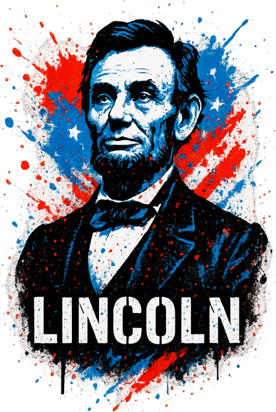 Abraham Lincoln American USA Portrait  Kids T-Shirt