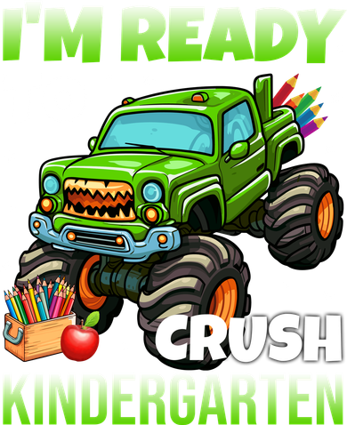 I'm Ready To Crush Kindergarten Monster Truck Kids Sweatshirt
