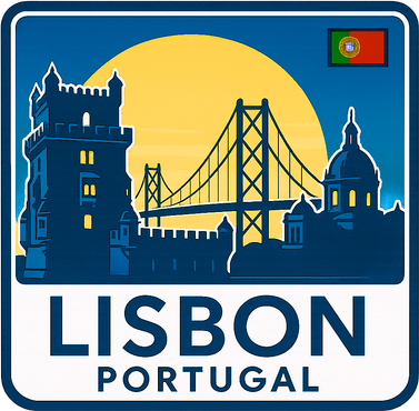 LISBON PORTUGAL RETRO LOGO Bucket Hat