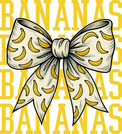 Retro Bananas Coquette Bow Toddler T-Shirt