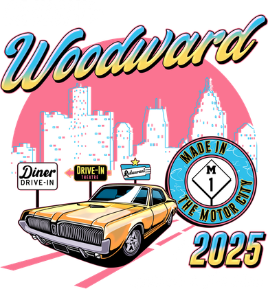 Crusin Woodward Made In The Motor City 2025  Women's T-Shirt