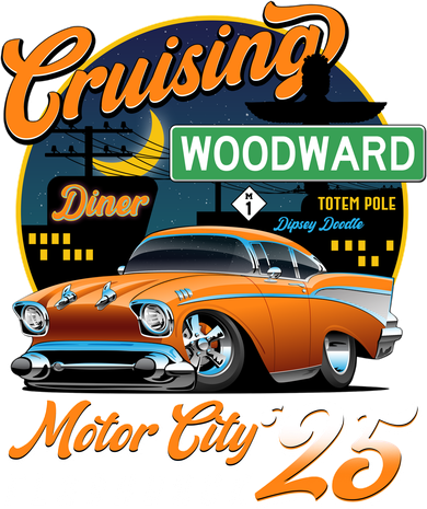 Cruising Woodward Motor City Flashback 2025 Toddler Sweatshirt