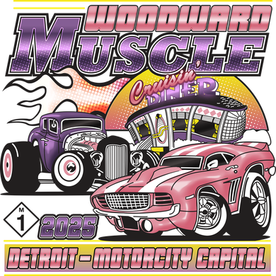 Woodward Muscle 2025 Detroit Motorcity Capital Polo