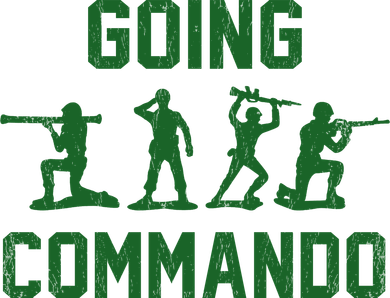 Going Commando Army Troops Funny Tank Top