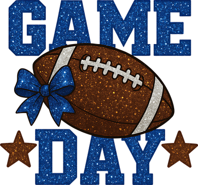 Game Day Football Season Football Blue Gold Vibes Kids Sweatshirt
