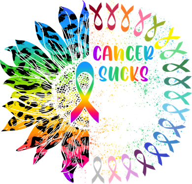 Cancer Sucks In Every Color Awareness Robbon Colors Kids Hoodie