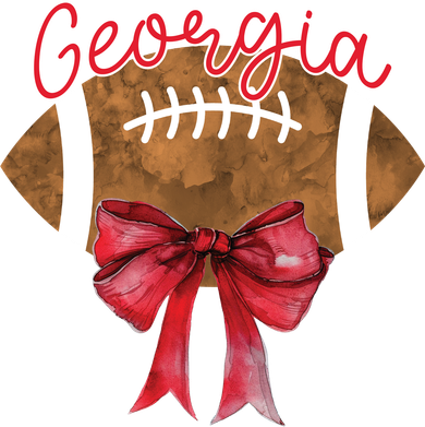 Georgia Coquette Bow Football Fan Toddler T-Shirt