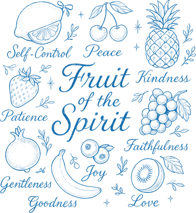 Fruit Of The Spirit Doodle Christian Toddler T-Shirt