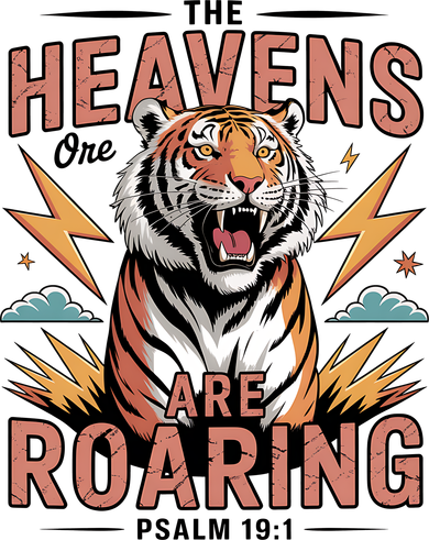 The Heavens Are Roaring Believer Bible Verse Faith Christian Church Tote Bag