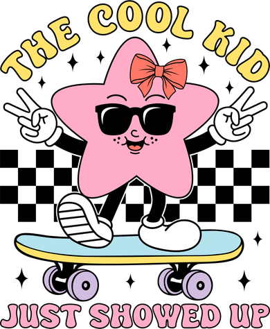 The Cool Kid Just Showed Up Girly Back To School Toddler Hoodie