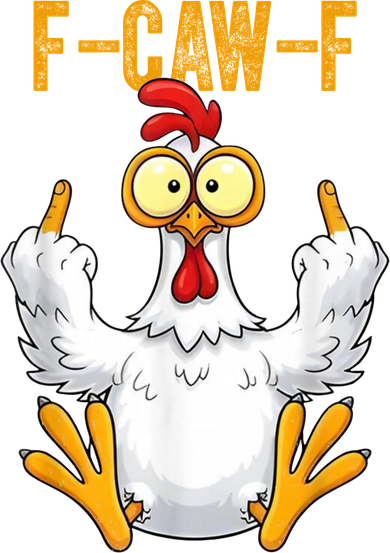 F-Caw-F Rooster Meme Middle Finger Chicken Funny Coffee Mug