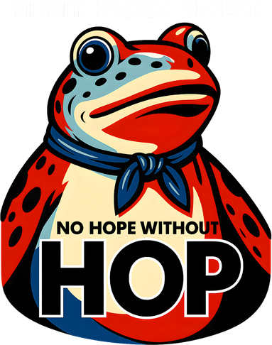 Portland Frog Ribbit Resist Repeat No Hope Without Hop Doggie Tank