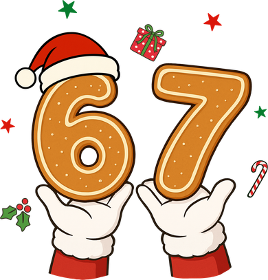 Christmas 67 Six Seven Cookies Santa 6-7 Funny Tumbler