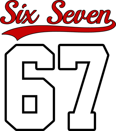 Number 67 Six Seven Baseball Jersey Style Team 67 Women's Tank Top
