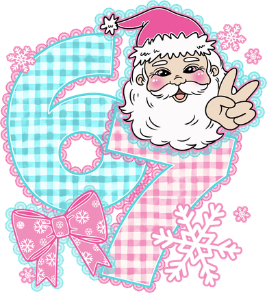 Preppy Lace 67 Santa Peace Six Seven Tote Bag