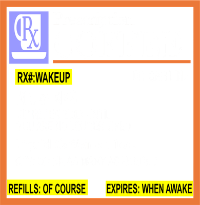 Rx Prescription Coffee Dr Caffeine Funny Baby Bodysuit