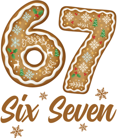 67 Gingerbread Funny Christmas 6-7 Meme Kids T-Shirt