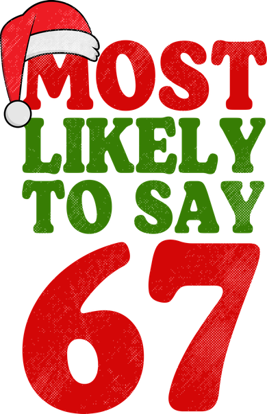 Most Likely To Say 67 Funny Christmas Backpack