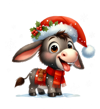 Funny Christmas Italian Christmas Donkey Dominic The Donkey Doggie Tank