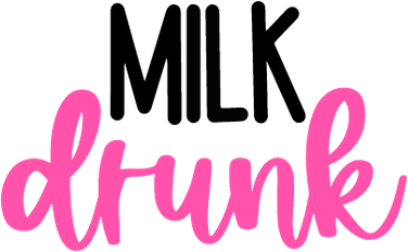 Milk Drunk Pink Logo Funny Cute Toddler Hoodie