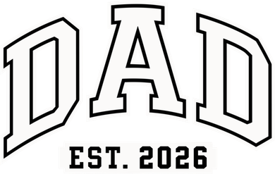 Varsity Sporty Dad Est 2026  Polo