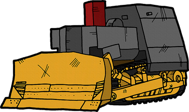 Killdozer Modified Bulldozer Button