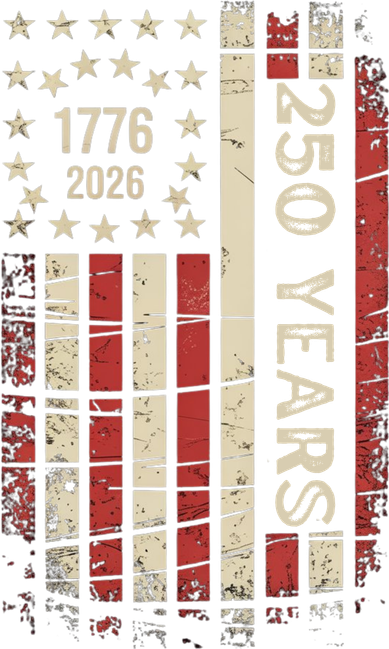 250 Years USA Anniversary 1776-2026 American Flag Toddler T-Shirt