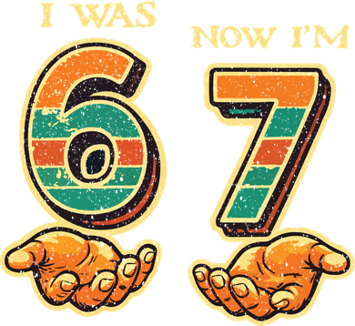 I Was 6 Now I’m 7th Birthday 67 Meme 6-7 Women's Long Sleeve Shirt