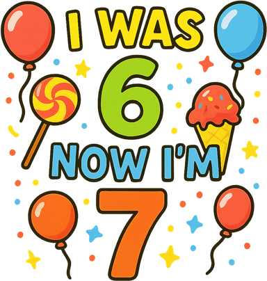 I Was 6, Now I'm 7 Toddler Hoodie
