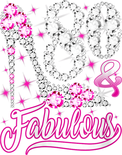 80 Years Old Gifts 80 & Fabulous 80th Birthday Pink Diamond Women's Sweatshirt