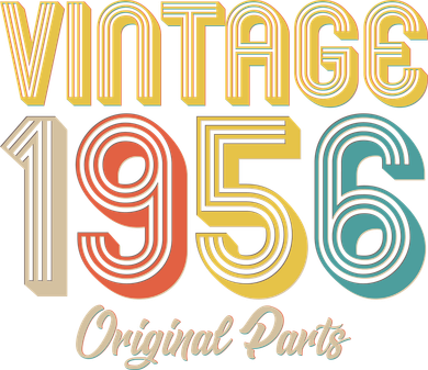 Vintage 1956 Original Parts Retro 70th Birthday  Tumbler