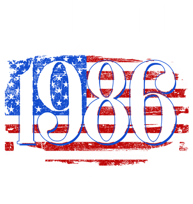Vintage USA Flag A Legend Since 1986 40th Birthday Baby Bodysuit