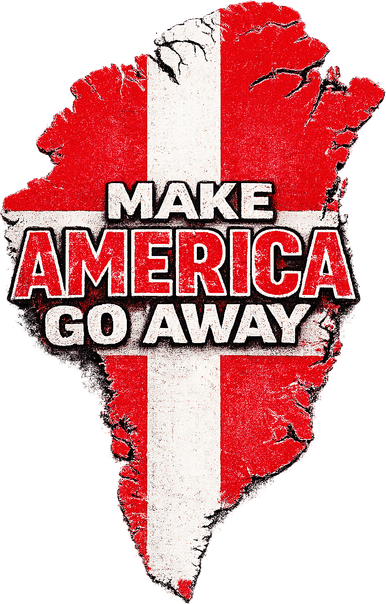 Make America Go Away Greenland Map MAGA Tote Bag