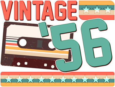 70th Birthday Vintage 1956 Cassette Tape Women's Hoodie