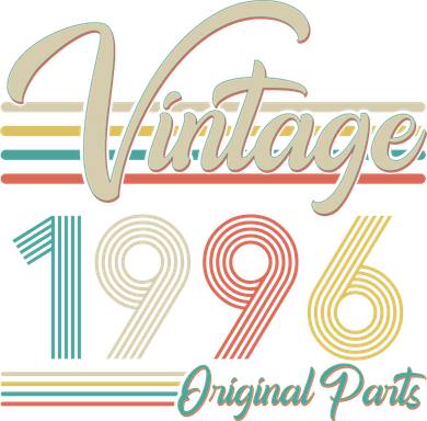30th Birthday Vintage 1996 Original Parts Birthday Bucket Hat