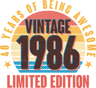 40th Birthday Vintage 1986 40 Years Of Being Awesome Limited Edition  Baby Bodysuit