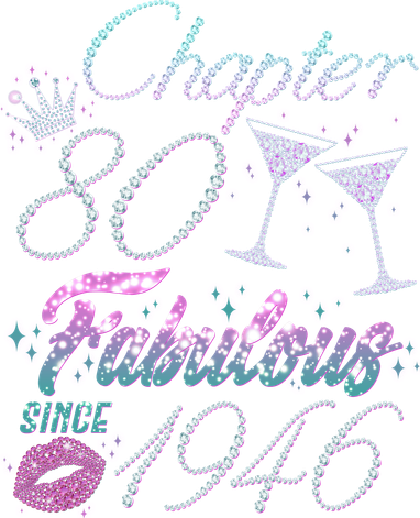80th Birthday Chapter 80 Fabulous Since 1946 Rhinestones Diamonds Tumbler