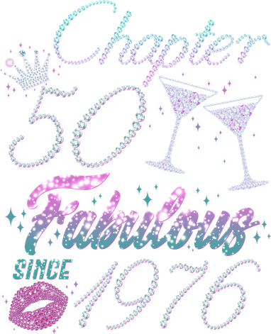 50th Birthday Chapter 50 Fabulous Since 1976 Rhinestones Diamonds Tumbler