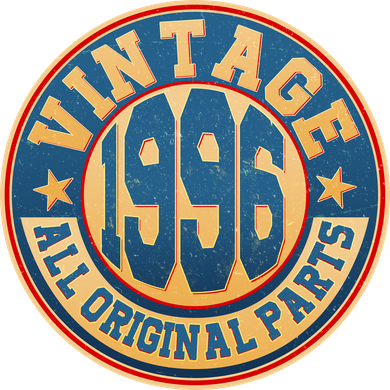 30th Birthday Vintage 1996 All Original Parts Shield Emblem  Tank Top