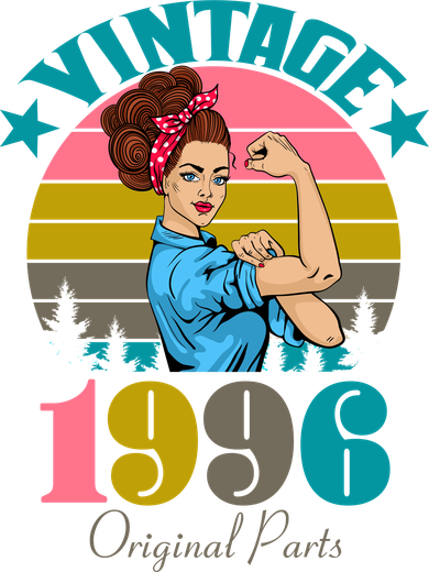 30th Birthday Vintage Rosie The Riveter 1996 Original Part  Golf Towel